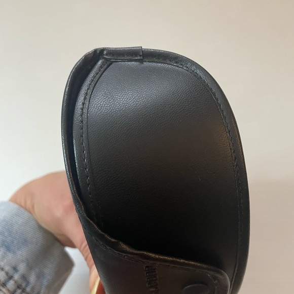 Ralph Lauren Black Vegan Leather Semi Hard Sunglasses Case - Picture 4 of 8